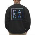 Father's Day For New Dad Dada Him Papa Tie Dye Dada Small Men's Sweatshirt Back Print
