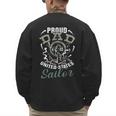 Fathers Day Proud Dad Of A United States Anchor Sailor Men's Sweatshirt Back Print