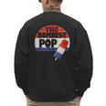 Fathers Day Shirt Cool Dad Bombest Pop Retro 80s Dad Men's Sweatshirt Back Print