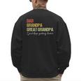 Fathers Day From Wife Son Kids Dad Grandpa Great Grandpa Men's Sweatshirt Back Print