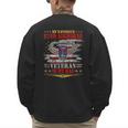 My Favorite 82nd Airborne Is My Dad Veteran Father's Day Men's Sweatshirt Back Print