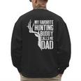 My Favorite Hunting Buddy Calls Me Dad Shirt Men Deer Hunter Men's Sweatshirt Back Print
