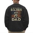 My Favorite Solider Calls Me Dad Proud Army Dad Men's Sweatshirt Back Print
