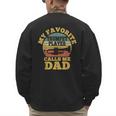 My Favorite Trumpet Player Calls Me Dad Father Vintage Men's Sweatshirt Back Print