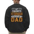 My Favorite Veterinarian Calls Me Dad Fathers Day Men's Sweatshirt Back Print