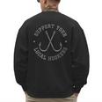 Fishing Fisherman Dad Support Your Local Hookers Small Men's Sweatshirt Back Print