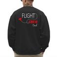Flight Crew Airplane Birthday Dad Airplane Matching Family Men's Sweatshirt Back Print