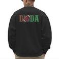 Football Dada 1st Birthday Men's Sweatshirt Back Print