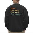 G-Pa The Man The Myth The Legend Dad Grandpa Men's Sweatshirt Back Print