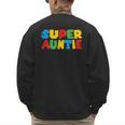 Gamer Aunt Super Auntie Gaming Matching Dad & Mom Kids Men's Sweatshirt Back Print