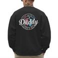 Gender Reveal Dad Daddy To Be Pink Or Blue Baby Shower Men's Sweatshirt Back Print