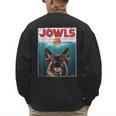 German Shepherd Jowls Hamburger GSG Dog Mom Dog Dad Men's Sweatshirt Back Print