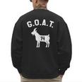 GOAT Number 14 Greatest Of All Time Dad Joke Men's Sweatshirt Back Print