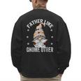 Grandpa Fathers Day Gnome For Men And Best Dad Pun Men's Sweatshirt Back Print