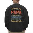 Grandpa Shirts Dad Partner In Crime Shirt Men's Sweatshirt Back Print Grandpa Shirts Dad Partner In Crime Shirt Men's Sweatshirt Back Print