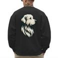 Great Pyrenees Pyr Minimalist Simple Dog Mom Dad Boys Girls Men's Sweatshirt Back Print