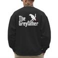 The Greyfather African Grey Parrot Lovers Bird's Dad Men's Sweatshirt Back Print The Greyfather African Grey Parrot Lovers Bird's Dad Men's Sweatshirt Back Print