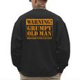 Grumpy Old Man Tee Shirt For Grandfathers Dads Father's Day Men's Sweatshirt Back Print