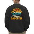 Gymnastics Mom Dad I'm Here To Watch My Flippin' Daughter Men's Sweatshirt Back Print Gymnastics Mom Dad I'm Here To Watch My Flippin' Daughter Men's Sweatshirt Back Print