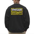 Halloween Adult Costume Dinosaur Security Dad Mom Men's Sweatshirt Back Print