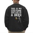 Halloween This Is My Costume Give Me Skeleton Dad Men Men's Sweatshirt Back Print