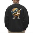 Hamburger Dabbing Kids Men Women Dab Dance Cheeseburgers Dad Men's Sweatshirt Back Print