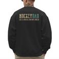 Hockey Dad Like Normal Dad But Cooler Hockey Dad Men's Sweatshirt Back Print