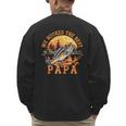 We Hooked The Best Papa Ever Fishing Dad Papa's Day Men's Sweatshirt Back Print