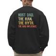 Host Dad The Man Myth The Bad Influence Retro Men's Sweatshirt Back Print