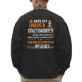 Humor Daddy Mommy Back Off I Have a Crazy Daughter Men's Sweatshirt Back Print