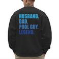 Husband Dad Pool Guy Legend Men Men's Sweatshirt Back Print Husband Dad Pool Guy Legend Men Men's Sweatshirt Back Print