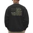 Husband Daddy Protector Hero Fathers Day Camo American Flag Men's Sweatshirt Back Print Husband Daddy Protector Hero Fathers Day Camo American Flag Men's Sweatshirt Back Print