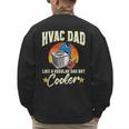 HVAC Dad But Cooler HVAC Technician Father Men's Sweatshirt Back Print