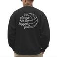 I'Ll Always Be Her Biggest Fan Cool Volleyball Mom Dad Coach Men's Sweatshirt Back Print