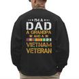 I'm A Dad Grandpa And A Vietnam Veteran US Army Vet Men's Sweatshirt Back Print