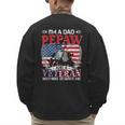 I'm Dad Pepaw Veteran Nothing Scares Me Father's Day Men's Sweatshirt Back Print