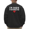 I'm Dad's Favorite Sarcastic Father's Day Men's Sweatshirt Back Print