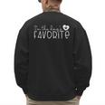 I'm The Dog's Favorite Cute Dog Mom Dad Pet Lover Men Women Kids Men's Sweatshirt Back Print
