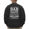 I'm A Lucky Dad I Have A Stubborn Daughter Fathers Men's Sweatshirt Back Print