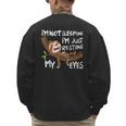 I'm Not Sleeping I'm Just Resting My Eyes Father's Day Dad Men's Sweatshirt Back Print