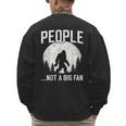 Introvert Bigfoot People Not A Big Fan Dad Joke Men's Sweatshirt Back Print Introvert Bigfoot People Not A Big Fan Dad Joke Men's Sweatshirt Back Print