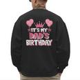 It's My Dad's Birthday Celebration Small Men's Sweatshirt Back Print