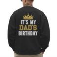 It's My Dad's Birthday Party Family Matching Small Men's Sweatshirt Back Print