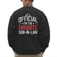 It's Official I'm The Favorite Son-In-Law Dad Father Men's Sweatshirt Back Print