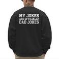 My Jokes Are Officially Dad Jokes Pregnancy Announcement Men's Sweatshirt Back Print