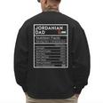 Jordanian Dad Nutrition Facts National Pride For Dad Men's Sweatshirt Back Print Jordanian Dad Nutrition Facts National Pride For Dad Men's Sweatshirt Back Print