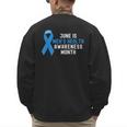 June Is Men’s Health Awareness Month Ribbon For Dad Grandpa Men's Sweatshirt Back Print