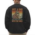 Just A Dad Who Always Came Back With The Milk Daddy Men's Sweatshirt Back Print