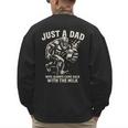 Just a Dad Who Always Came Back With The Milk Shirt Bigfoot Men's Sweatshirt Back Print