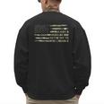 Just a Regular Dad Trying Not To Raise Liberals Camouflage Men's Sweatshirt Back Print